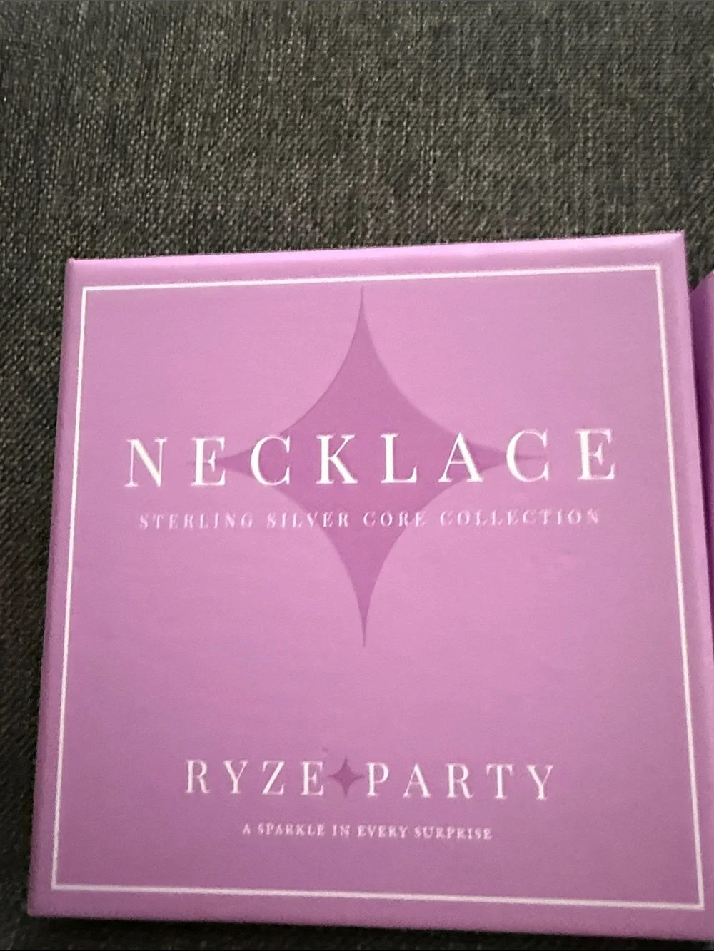 Ryze Party.925 sterling Silver Crescent & Star Necklace with Blue Stones